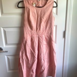 Pink Floral Dress with Pockets